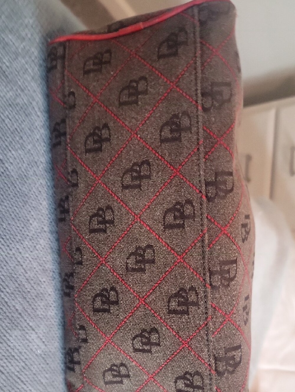 Dooney & Bourke Satchel with Red Leather Trim - Picture 8 of 11